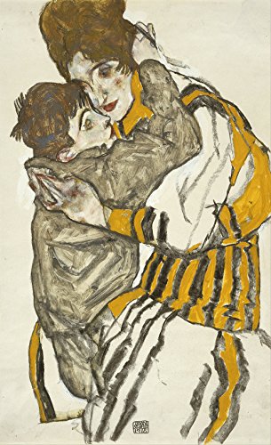Spiffing Prints Egon Schiele - Schiele's Wife with Her Little Nephew - Medium - Matte Print von Spiffing Prints