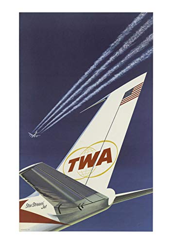 Spiffing Prints Fly TWA - Large - Archival Matte - Unframed von Spiffing Prints