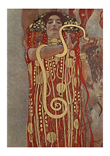 Spiffing Prints Gustav Klimt - Hku Klimt Hygieia - groß - halbglänzend - ungerahmt Kunstdruck Poster von Spiffing Prints