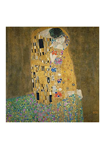 Spiffing Prints Gustav Klimt Kunstdruck "The Kiss", mittelgroß, halbglänzend, ungerahmt von Spiffing Prints