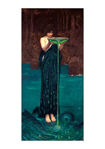 Spiffing Prints John William Waterhouse Circe Invidiosa Giclée, Größe XL, halbglänzend, ungerahmt von Spiffing Prints