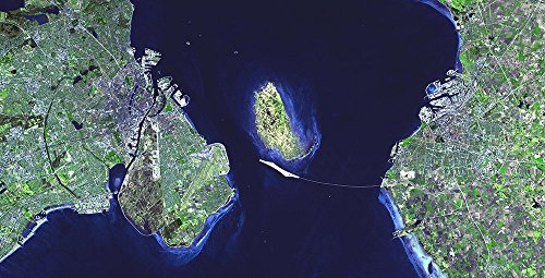 Spiffing Prints NASA - Oresund Bridge - Medium - Matte Print Spiffing Prints NASA - Oresund Bridge - Medium - Matte Print von Spiffing Prints