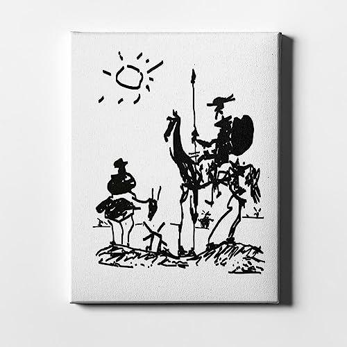 Spiffing Prints Pablo Picasso – Don Quijote – Leinwandbild – Wohnkultur Kunst – Giclée-Druck – Klein von Spiffing Prints