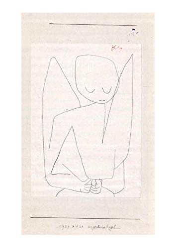 Spiffing Prints Paul Klee - Vergesslicher Engel - Large - Archival Matte - Unframed von Spiffing Prints