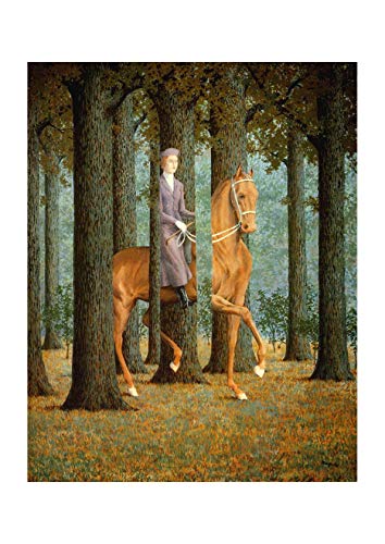 Spiffing Prints Rene Magritte The Blank Cheque - Large - Matte - Framed Spiffing Prints Rene Magritte The Blank Cheque - Large - Matte - Framed von Spiffing Prints
