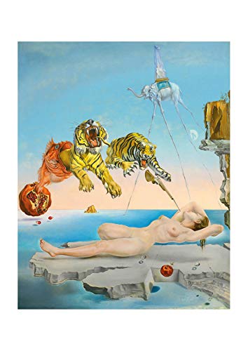 Spiffing Prints Salvador Dali - Dream Caused by The Flight of a Bee - Large - Matte - Unframed von Spiffing Prints
