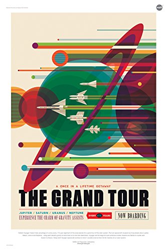 Spiffing Prints The Grand Tour NASA Space Tourism - Extra Large - Matte Print von Spiffing Prints