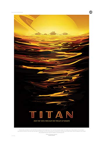 Spiffing Prints Titan NASA Space Tourism – Medium – Halbglanz – ungerahmt Kunstdruck von Spiffing Prints