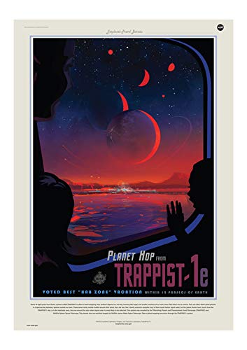 Spiffing Prints Trappist-1e NASA Space Tourism – Medium – Halbglanz – ungerahmt Kunstdruck Spiffing Prints Trappist-1e NASA Space Tourism – Medium – Halbglanz – ungerahmt Kunstdruck von Spiffing Prints