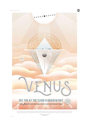 Spiffing Prints Venus NASA Space Tourism - Medium - Semi Gloss - ungerahmter Kunstdruck Poster von Spiffing Prints