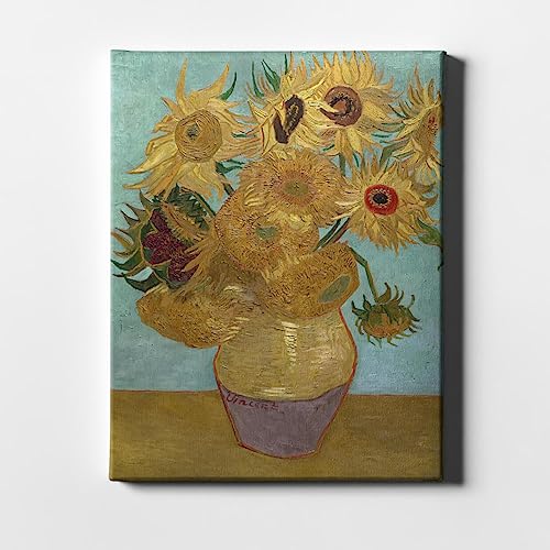 Spiffing Prints Vincent Van Gogh – Sonnenblumen 1889 – Leinwandbild – Wohnkultur Kunst – Giclée-Druck – klein von Spiffing Prints