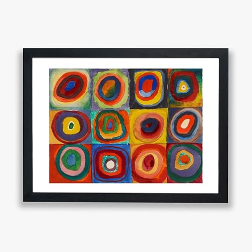Spiffing Prints Wassily Kandinsky - Squares with Concentric Circles 1913 - Wall Poster - Home Décor Art - Giclee Print - Framed Print - Small Spiffing Prints Wassily Kandinsky - Squares with Concentric Circles 1913 - Wall Poster - Home Décor Art - Giclee Print - Framed Print - Small von Spiffing Prints