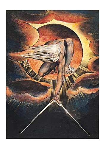 Spiffing Prints William Blake The Ancient of Days - Medium - matt - ungerahmter Kunstdruck Poster von Spiffing Prints