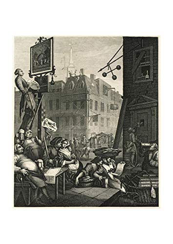 William Hogarth - Beer Street - Large - Matte - Unframed von Spiffing Prints