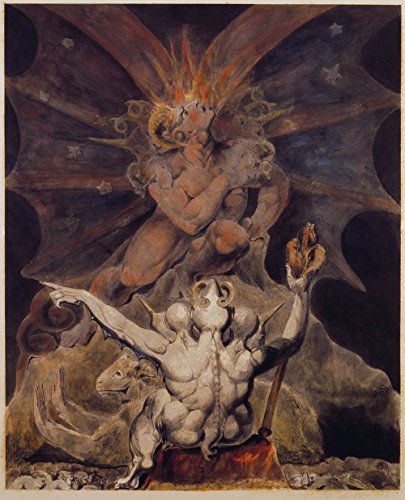 William Blake - The Number of The Beast is 666 - Medium - Semi Gloss Print von Spiffing Prints