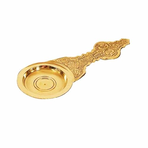 Spillbox Kapoor|Karpoor Diya Deepam Deepa Burner Karpuram Arati|Aarti|Arthi|Arathi Ständer für Dhoop Puja|Nandha Nanda Deepam|Akhand |Dani Halter für Ihren Mandir - Löffel, 14 cm, klein Spillbox Kapoor|Karpoor Diya Deepam Deepa Burner Karpuram Arati|Aarti|Arthi|Arathi Ständer für Dhoop Puja|Nandha Nanda Deepam|Akhand |Dani Halter für Ihren Mandir - Löffel, 14 cm, klein von Spillbox
