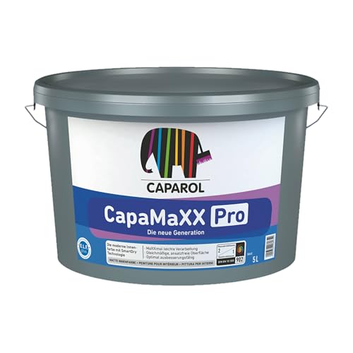 Caparol CapaMaXX PRO Innenfarbe LF matt weiß, 5 Liters von Spillki