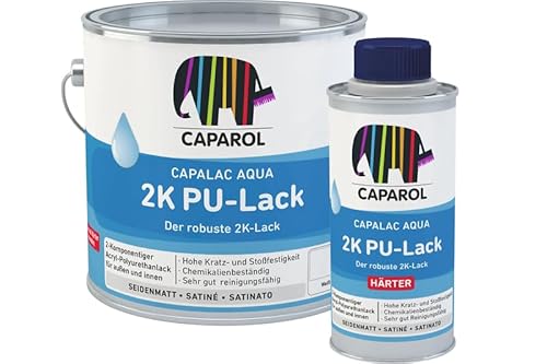 Caparol Capalac Aqua 2K PU-Lack, weiß Set Komp. A+B, 2,5 Liter von Spillki