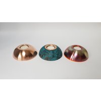 Handgemachte Massive Kupfer Teelichthalter von Spin360Shop