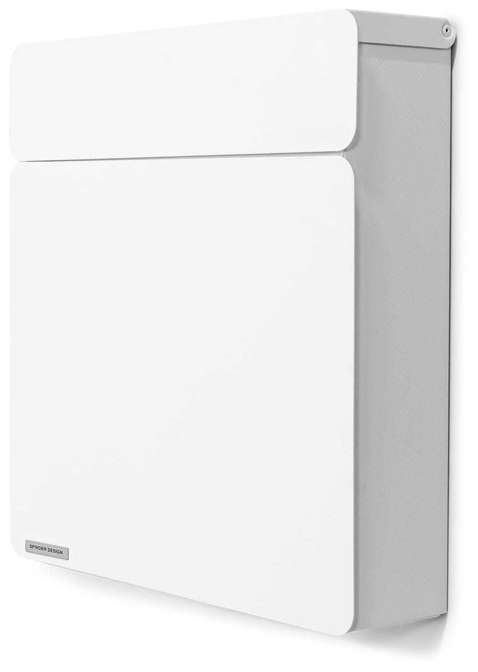 Briefkasten INBOX Weiß Mailbox Skandinavischer Stahl-Briefkasten, Weiß Briefkasten INBOX Weiß Mailbox Skandinavischer Stahl-Briefkasten, Weiß von Spinder Design