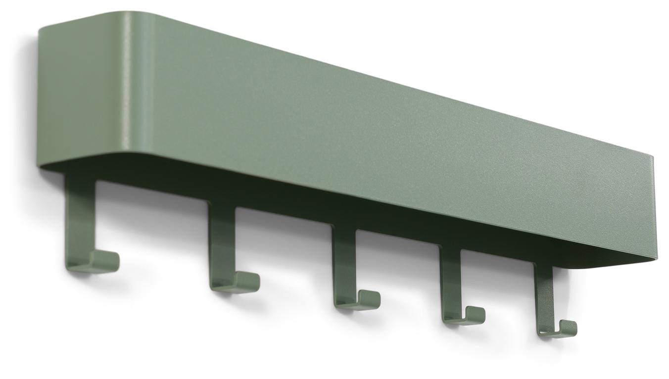 Hakenleiste Garderobenhaken DAX PLAY 5 Dusty Green, Spinder Design von Spinder Design