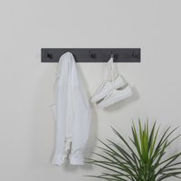 Spinder Design Garderobenhaken "LEATHERMAN 5" Kompakter Garderobenständer aus Stahl mit 5 Haken von Spinder Design