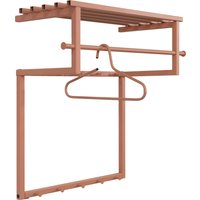 Spinder Design Garderobenleiste "RIZZOLI" Familiengarderobe aus Stahl mit 10 Haken, Hutablage und Kleiderstange Spinder Design Garderobenleiste "RIZZOLI" Familiengarderobe aus Stahl mit 10 Haken, Hutablage und Kleiderstange von Spinder Design