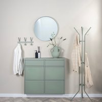 Spinder Design Garderobenständer "Jessy", (1 St.), Platzsparender Garderobenständer aus Stahl, 8 Haken & Schirmständer von Spinder Design
