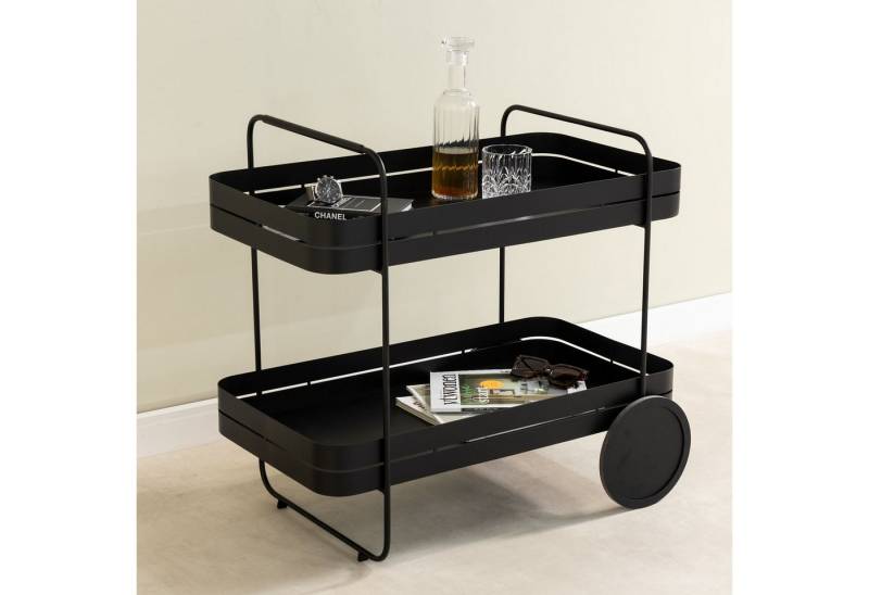Spinder Design Servierwagen GIN & TROLLY, (1 St), Servierwagen aus Stahl mit Gummirädern von Spinder Design