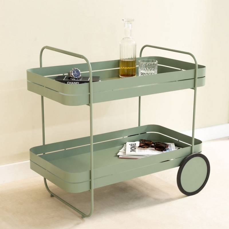 Spinder Design Servierwagen GIN & TROLLY, (1 St), Servierwagen aus Stahl mit Gummirädern von Spinder Design