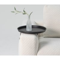 Spinder Design Tabletttisch "ROUND", Ausziehbarer Stahlarmtisch von Spinder Design