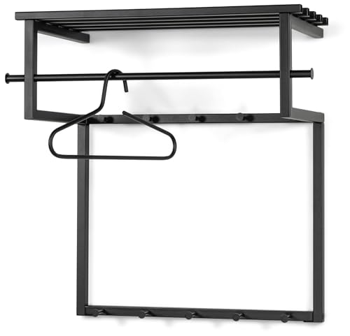 Spinder Design Wandgarderobe Rizzoli Black Edition mit Hutablage von Spinder Design