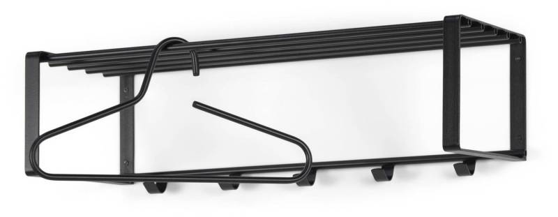 Spinder Design Wandgarderobe Wandgarderobe Rex 2 Schwarz pulverbeschichtet Garderobe von Spinder von Spinder Design