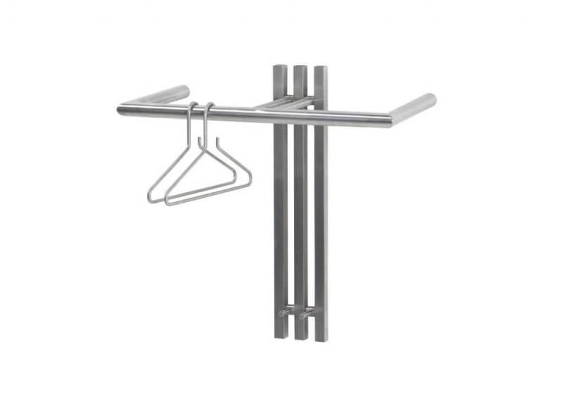 Spinder Design Wandgarderobe Wandgarderobe Senza 1 in Edelstahl von Spinder von Spinder Design