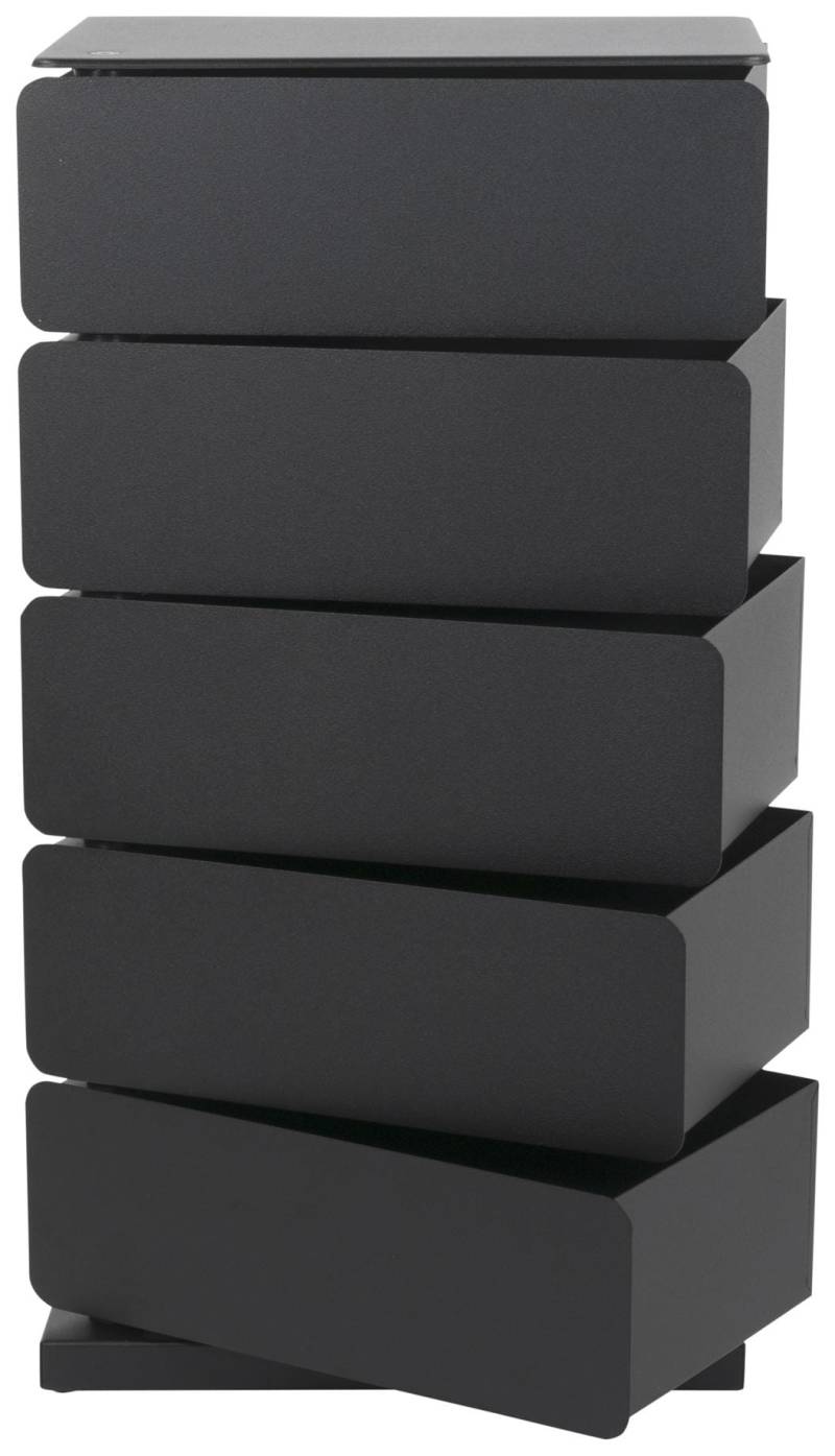 Spinder JOEY 5 Dresser: Minimalistischer Stahl-Schuhschrank, Schwarz von Spinder Design