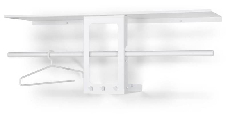 Spinder LUNO SMALL 100 Garderobe, Stahl, Modernes Design, Weiß von Spinder Design