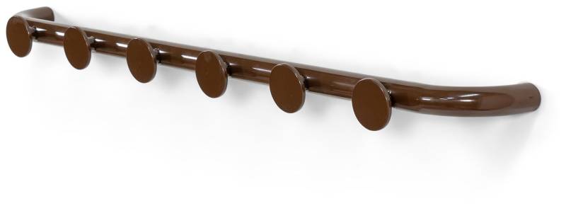 Spinder RETRO 6 Wandkapstok: Stahl, Retro-Stil, Chocolate Brown von Spinder Design