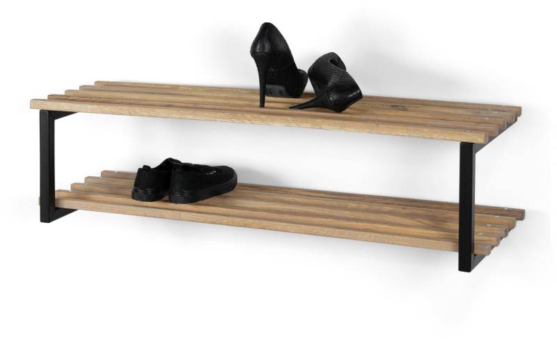 Spinder RIZZOLI/Marco XL Schuhregal Eiche & Stahl, Skandinavisch von Spinder Design