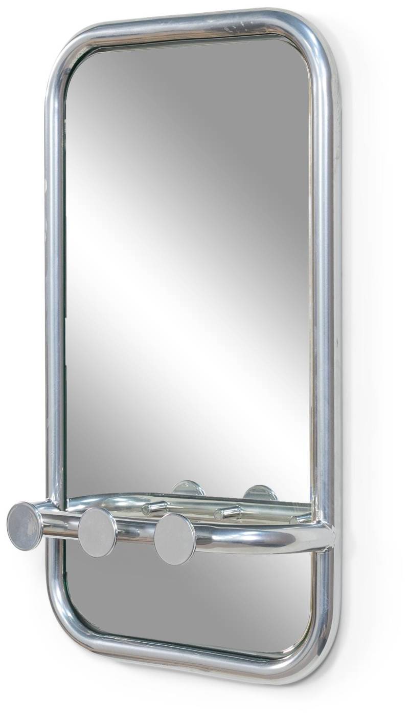 Spinder Retro Spiegel Stahl 70er Jahre Stil Groovy Chrome von Spinder Design