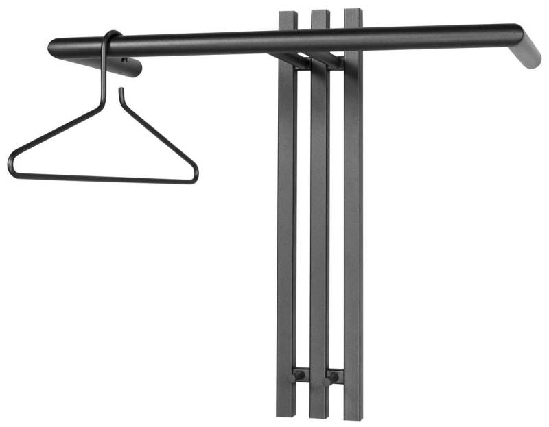 Wandgarderobe SENZA 1 Stahl Schwarz Garderobenhalter, Spinder Design von Spinder Design
