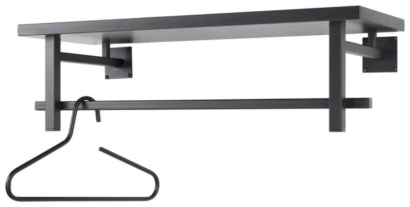 Wandgarderobe SIMPLON Stahlrohr Schwarz pulverbeschichtet, von Spinder von Spinder Design