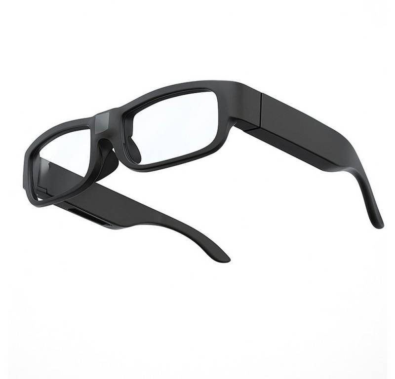 SpionProfi Überwachungskamera 32GB Brille Mini Kamera 4k Video Ton Aufnahme Überwachung Sicherheit (Innenbereich, Außenbereich, 1-tlg., Brille versteckte Mini 4K Kamera Spycam Spion Recorder) von SpionProfi