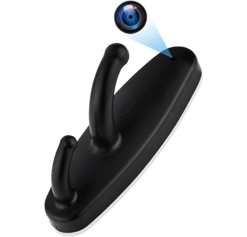 SpionProfi Überwachungskamera 32GB Kleiderhaken Mini Kamera Video Ton Bild Aufnahme Haus Zimmer (Innenbereich, Versteckte Kamera Mini Spycam Spion Cam im Kleiderhaken) von SpionProfi