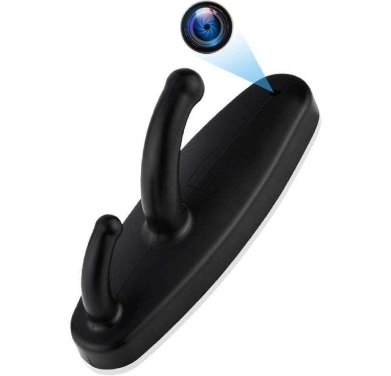 SpionProfi Überwachungskamera 32GB Kleiderhaken Mini Kamera Video Ton Bild Aufnahme Haus Zimmer (Innenbereich, Versteckte Kamera Mini Spycam Spion Cam im Kleiderhaken) von SpionProfi