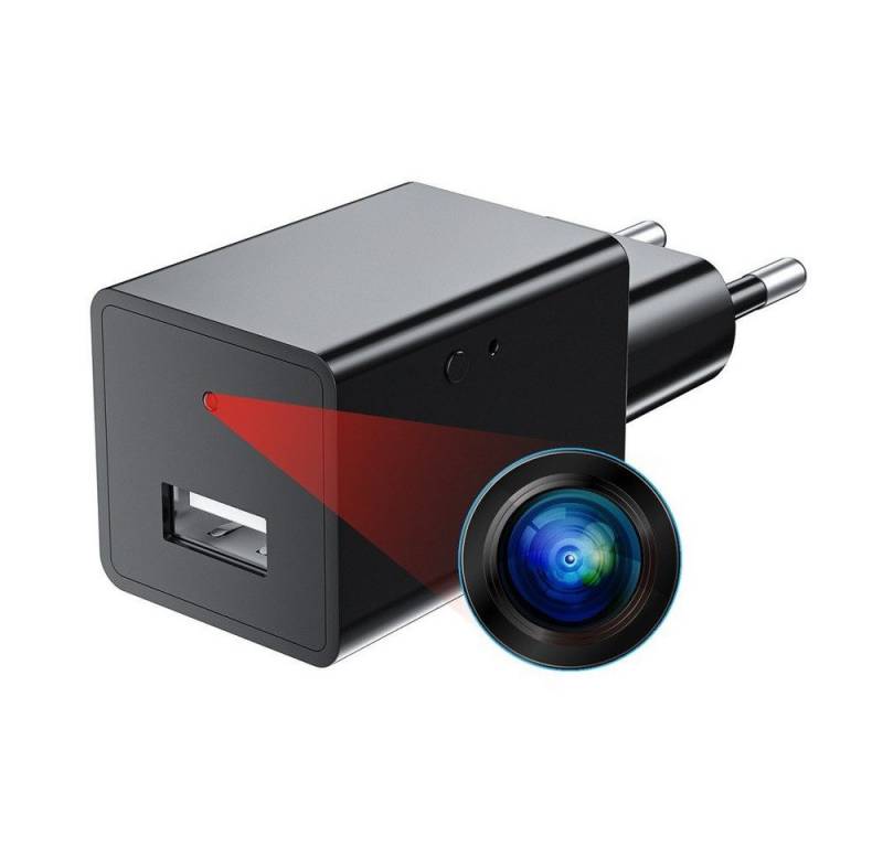 SpionProfi Überwachungskamera Mini Kamera Video Ton Überwachungskamera mit Bewegungsmelder Haus (Universal Usb Ladegerät mit versteckte Kamera Spycam Spion Cam Haus) von SpionProfi