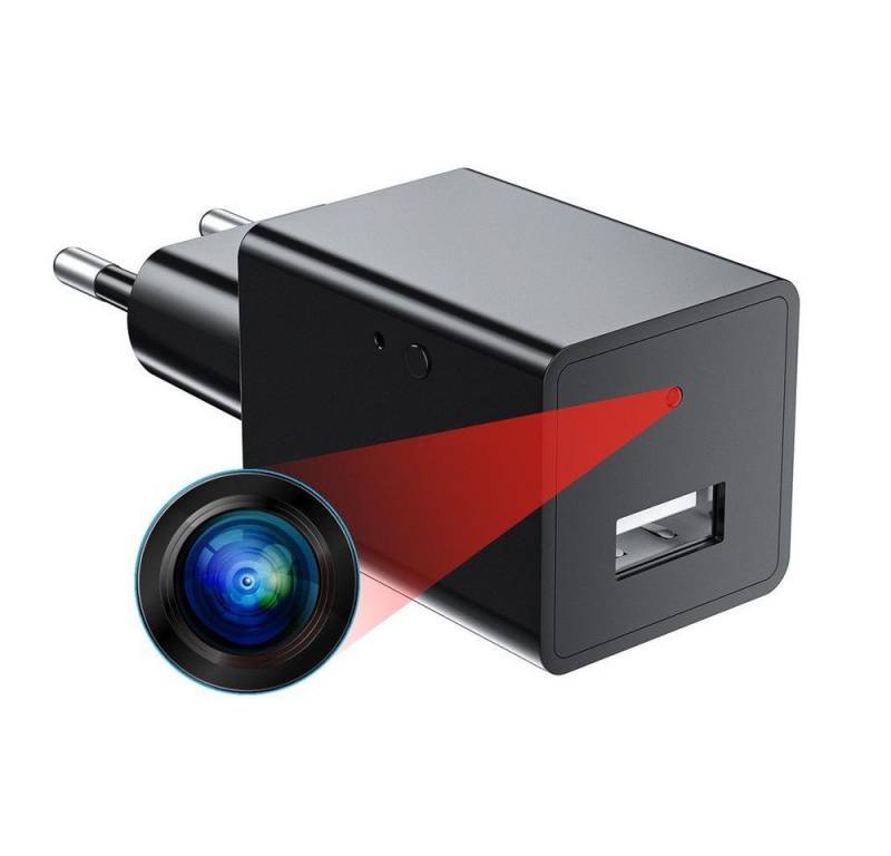 SpionProfi Überwachungskamera Mini Kamera Video Ton Überwachungskamera mit Bewegungsmelder Haus (Universal Usb Ladegerät mit versteckte Kamera Spycam Spion Cam Haus) von SpionProfi