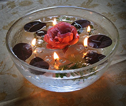 Schwimmlichter Original Öl-Flämmchen (im Geschenkkarton mit Herzchenaufdruck). Inh. 7 St. Schwimmlichter + 1 m Docht Duft,Neutral. von Spipa