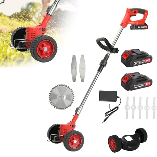 SpirWoRchlan Akku-Rasentrimmer 21v Elektrischer Rasentrimmer-Rasentrimmer mit 2.0ah Akku-Batterie Fort a von SpirWoRchlan