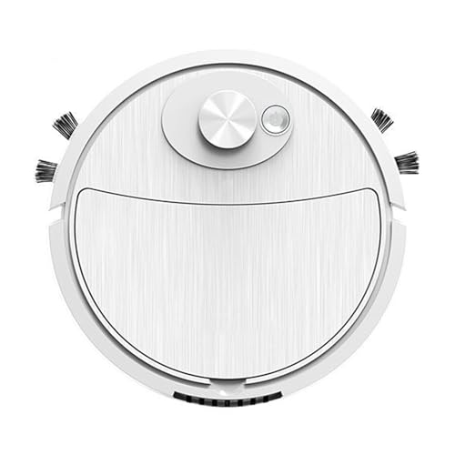 SpirWoRchlan Mini Reiniger Kehrroboter mit Akku Roboter Automatischer Saugroboter Ultra Slim Leise Reinigt Hartböden bis Mittelflor Teppiche Integraler Speicher Mehrere Reinigungsmodi Weiß von SpirWoRchlan
