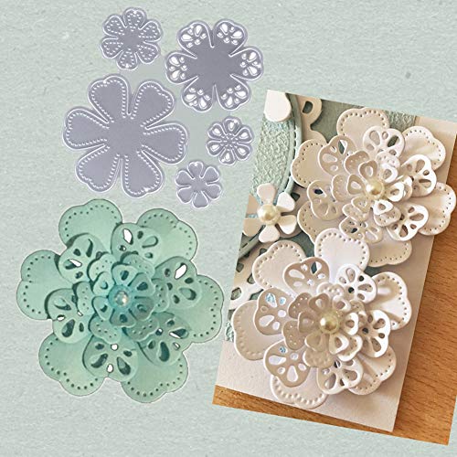SpirWoRchlan Stanzmaschine Stanzschablone, Scrapbooking Prägeschablonen Stanzformen Schablonen Für Scrapbooking, Fotopapier, Karten, Handwerk Prägen DIY Herstellung Geburtstag Geschenk Cutting Dies von SpirWoRchlan